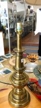 TWO BRASS TABLE LAMPS