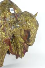 LARGE BISON BULL SCULPTURE