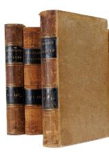 FIVE LEATHER BOUND VOLUMES "MACAULAY'S ENGLAND"