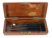 CASED SET OF SCALPELS