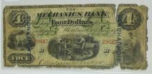 1872 MONTREAL $4 NOTE