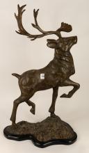 BRONZE REINDEER SCULPTURE