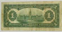 1917 CANADIAN $1 NOTE