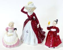 THREE ENGLISH FIGURINES