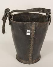 EARLY LEATHER WATER BUCKET
