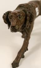 BRONZE "DOG" SCULPTURE