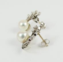 PEARL & DIAMOND EARRINGS