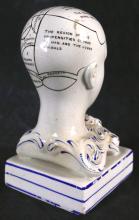 EARLY 19TH CENTURY PHRENOLOGY HEAD