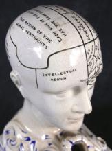 EARLY 19TH CENTURY PHRENOLOGY HEAD