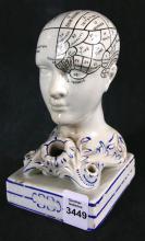 EARLY 19TH CENTURY PHRENOLOGY HEAD