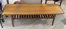 HUBER AND CO. TEAK COFFEE TABLE