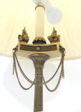 BRASS "CANDLESTICK" TABLE LAMP