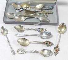 FOURTEEN STERLING SPOONS