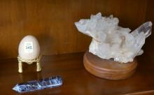 FIVE STONE/MINERAL CARVINGS