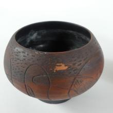 THREE POTTERY VASES