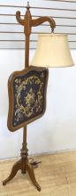 ANTIQUE MULTI-FUNCTIONAL POLE SCREEN