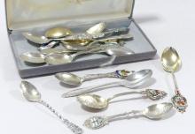 FOURTEEN STERLING SPOONS