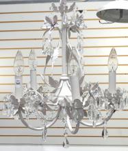 PAINTED METAL CHANDELIER