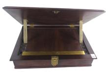 PORTABLE LECTERN IN MAHOGANY CASE