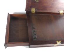 PORTABLE LECTERN IN MAHOGANY CASE