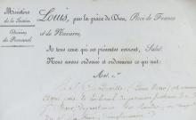 CIRCA 1820'S FRENCH DOCUMENT