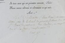 CIRCA 1820'S FRENCH DOCUMENT