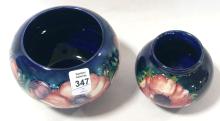 TWO MOORCROFT "ANEMONE" POTTERY VASES