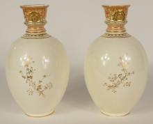 PAIR OF ANTIQUE DERBY VASES