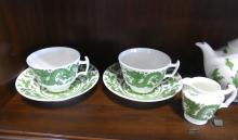 COALPORT "GREEN DRAGON" TEA SET