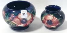 TWO MOORCROFT "ANEMONE" POTTERY VASES