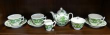 COALPORT "GREEN DRAGON" TEA SET