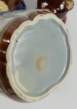 SET OF THREE CERAMIC COOKIE JARS