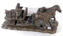 TWO PETER ETRIL SNYDER SCULPTURES
