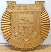 VINTAGE REGINA POLICE PLAQUE