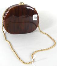 FAUX TORTOISESHELL PURSE