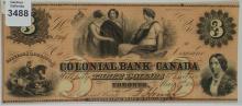 COLONIAL BANK $3 BILL