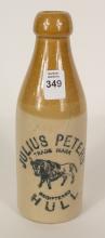 JULIUS PETERS GINGER BEER BOTTLE