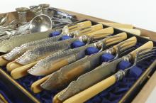 SILVERPLATED FLATWARE & SERVING PIECES