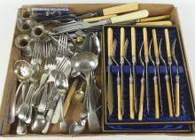 SILVERPLATED FLATWARE & SERVING PIECES