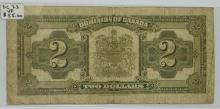 1923 CANADIAN $2 BILL