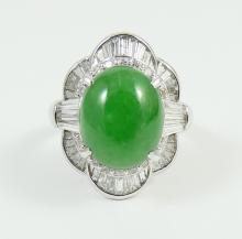 JADE & DIAMOND RING