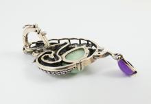 "PEACOCK" PENDANT ON CHAIN