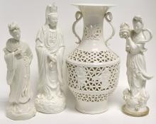 CHINESE FIGURES AND VASE