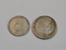 TWO GEORGE III COINS