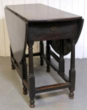 18TH CENTURY DROP LEAF TABLE