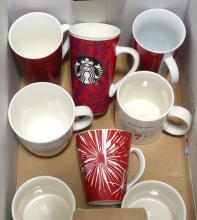 TWO BOXES OF "STARBUCKS" COFFEE MUGS
