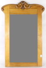 ANTIQUE CANADIAN MAPLE WALL MIRROR