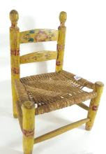 FOLK ART CHILD'S CHAIR