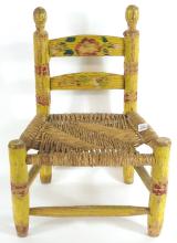 FOLK ART CHILD'S CHAIR
