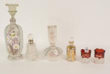 SIX PIECES OF VINTAGE GLASS